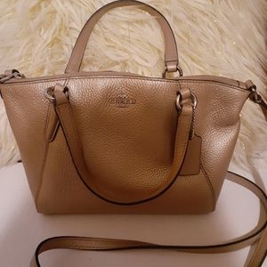 Gold coach crossbody